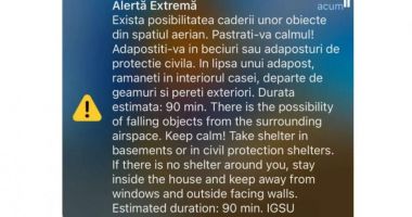 Stire din Eveniment : Ro-Alert la Tulcea și Galați. Oamenii au fost avertizați să se adăpostească în beciuri