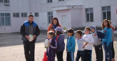 Cristian Munteanu și Florin Țugurel au promovat rugby-ul la Școala nr. 37 - 3