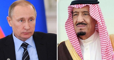 Putin l-a primit la Kremlin pe regele Arabiei Saudite