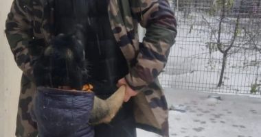 Un constănțean fără locuință a cerut ajutor polițiștilor să-l adăpostească, împreună cu cățelul său, de viscol - 2