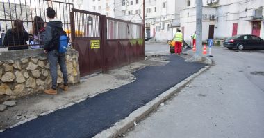 Șanțurile din fața Scolii Generale nr. 24 au fost asfaltate - 3