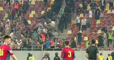 FOTBAL / Ciocniri violente la meciul CSA Steaua-Academia Rapid