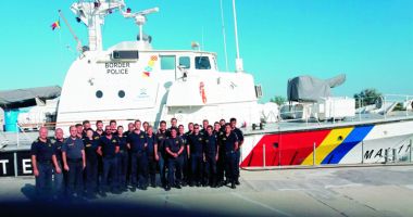 Stire din Eveniment : Schimb de ștafetă la Poliția de Frontieră. Nava MAI 1102 supraveghează frontierele Europei