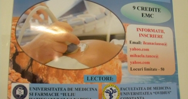 Stire din Sănătate : Spitalul Județean va găzdui Școala de vară "Actualități în Ultrasonografie"