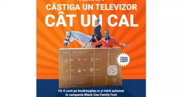 Poți câștiga UN TELEVIZOR CÂT UN CAL cu Bookmyplay.ro, în campania Black Sea Family Fest! - 2