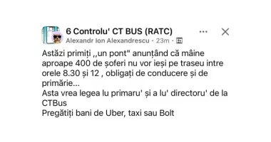Dimineață cu probleme la CT BUS! Vineri se anunță haos în traficul constănțean - 2