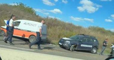 Stire din Eveniment : O mașină a Gărzii de Coastă a fost implicată într-un accident rutier, pe DN3