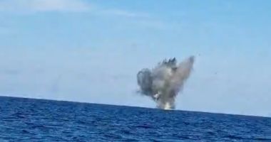 Stire din Eveniment : Dronă maritimă detonată de Forțele Navale Române, în apropiere de Constanța