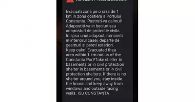 Autoritățile cer evacuarea zonei pe o rază de un kilometru de la locul în care a explodat drona