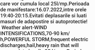 CONSTANȚA, SUB AVERTIZARE METEO DE PLOI TORENȚIALE - 2