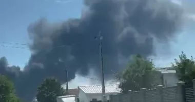 Accident urmat de incendiu pe DN2 A, la Hârșova! Intervin mai multe echipaje de pompieri