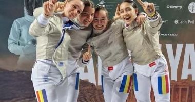 Stire din Sport : Echipa de sabie junioare a României a câştigat medalia de aur la Campionatul European din Antalya