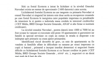 Stire din Politică-Administrație : 3.000 de năvodăreni au scăpat de penalități la căldură și își pot plăti restanțele eșalonat
