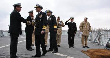Stire din Eveniment : Șeful US Navy,  în vizită la Constanța. Galerie FOTO