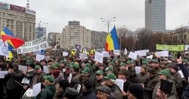Stire din Eveniment : Protest al silvicultorilor la Ministerul Mediului, faţă de diminuarea cu un sfert a salariilor