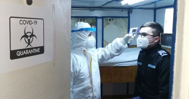 Exerciţiu pe mare. Simularea unui caz de infectare cu coronavirus, la bordul dragorului maritim „Locotenent Lupu Dinescu”, aflat în misiune NATO - 2