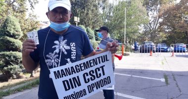 Sindicaliștii au protestat sub geamul prefectului împotriva „abuzurilor” de la CSCT - 8