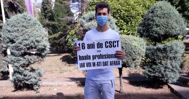 Sindicaliștii au protestat sub geamul prefectului împotriva „abuzurilor” de la CSCT - 9