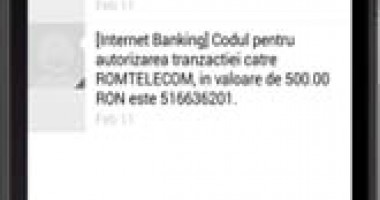 Stire din Economie : Ce mai oferă băncile: autentificare prin SMS