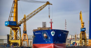 SNC a lansat la apă tancul de produse petroliere și chimice "Histria Atlas" - 2