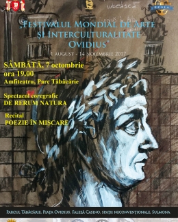 Stire din Cultură-Educație : Spectacol de poezie  și coregrafie  la Amfiteatrul  din Parcul Tăbăcărie