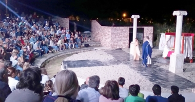 Teatru în aer liber. Viața lui Ovidius, pusă în scenă în parcul Tăbăcărie