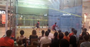 Stire din Sport : Spectacol și distracție în "sticla" Caravanei Squash ASB la Maritimo