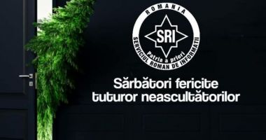 Stire din Actualitate : SRI transmite urări de Crăciun românilor, în stilul caracteristic: "Sărbători fericite tuturor neascultătorilor"