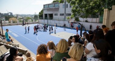 Starurile baschetului 3x3 mondial în vizită la Colegiul Național Mihai Eminescu din Constanța