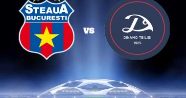 Stire din Sport : Steaua s-a calificat în play-off-ul Ligii Campionilor, după 1-1 cu Dinamo Tbilisi