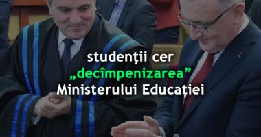 Stire din Cultură-Educație : Liderii studenților solicită „decîmpenizarea” Ministerului Educației