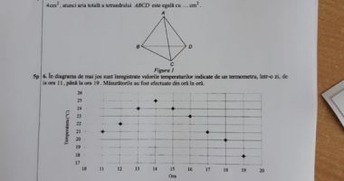 EVALUARE NAȚIONALĂ 2019. Iată subiectele la matematică - 2
