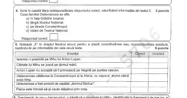 EVALUARE NAȚIONALĂ 2022. Iată ce subiecte au primit elevii astăzi la limba română - 4