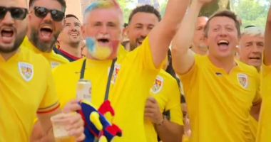 Atmosferă de senzație pe străzile din Frankfurt! Fanii români fac spectacol, înaintea meciului cu Slovacia