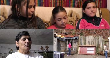 Stire din Social : Trei surori, rămase fără părinți, locuiesc într-o casă de chirpici cu bunica lor, în Râșnov. „Eu mi-aș dori niște lemne, să nu mai mergem în pădure iarna”