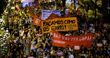 Sute de persoane au manifestat împotriva Cupei Mondiale, la Sao Paulo