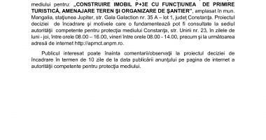 Anunţ public privind decizia etapei de încadrare TEHNO-CONSULTING SOLUTION S.R.L. - 2