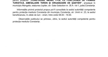 Anunț public privind depunerea solicitării de emitere a Acordului de Mediu  TEHNO CONSULTING SOLUTIONS S.R.L. - 2