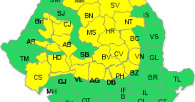 26 de județe, sub COD GALBEN de ninsoare și viscol! Vezi HARTA! - 2