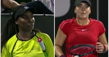 Bianca Andreescu a lovit-o fără să vrea pe Venus Williams