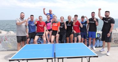 Delegaţia de tenis de masă a României care va merge la Jocurile Europene s-a relaxat pe malul mării - 2