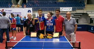 Tenis de masă: România, două titluri europene la dublu mixt - 2