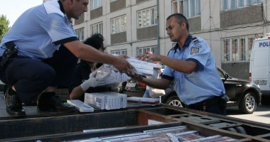 Stire din Eveniment : Țigări de contrabandă în valoare de 67.000 euro, depistate la frontieră