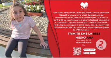 Stire din Social : Ana, fetița care luptă pentru fiecare respirație. Are nevoie urgentă de o operație costisitoare