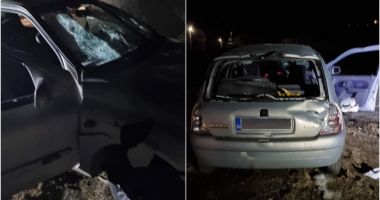 Patru tineri atacaţi cu topoarele şi o maşină distrusă, pentru o datorie de 50 de lei