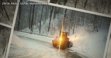 Stire din Actualitate : Trei TIR-uri blocate în Pasul Gutâi, din cauza unei avalanşe