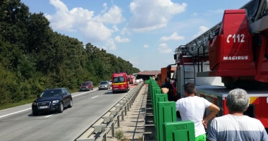 ACCIDENT PE AUTOSTRADA SOARELUI. TRAFICUL ESTE BLOCAT