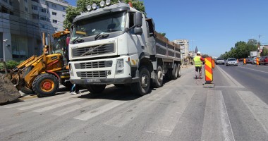 Lucrări RAJA. Trafic restricționat în intersecția Dacia din Constanța - 2