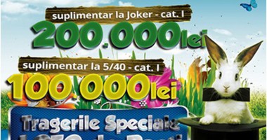 Stire din Social : Șanse duble de câștig la tragerile speciale loto de Paști