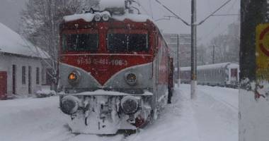 COD PORTOCALIU de viscol / Trenuri BLOCATE în gara Constanța